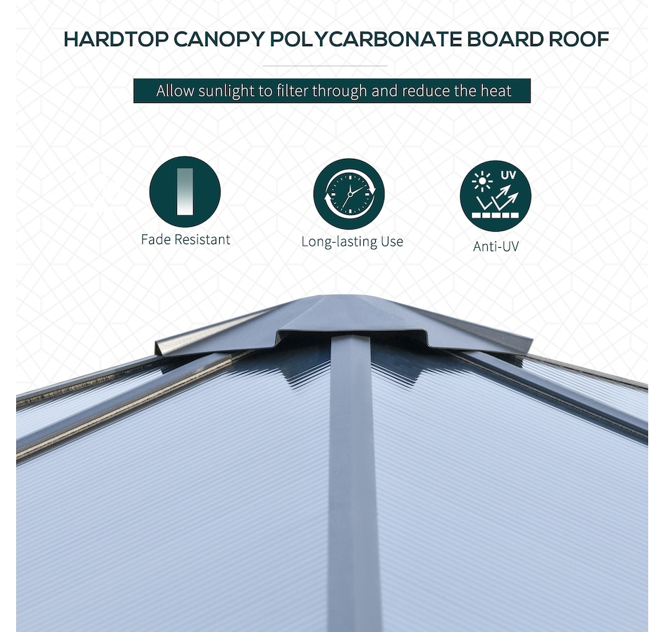 Image 965017_ALTMORE3.jpg, Product 965-017 / Price $1,009.99, Outsunny 10' x 10' Hardtop Gazebo Canopy from Outsunny on TSC.ca's Home & Garden department