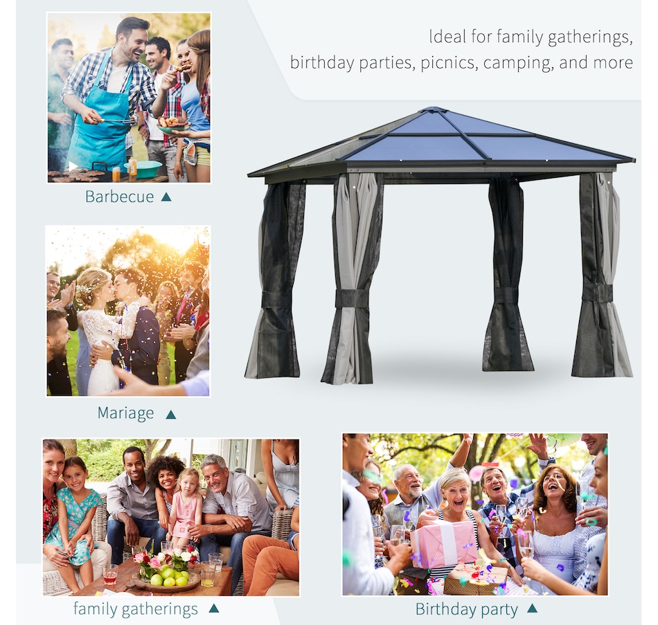 Image 965017_ALTMORE6.jpg, Product 965-017 / Price $1,009.99, Outsunny 10' x 10' Hardtop Gazebo Canopy from Outsunny on TSC.ca's Home & Garden department