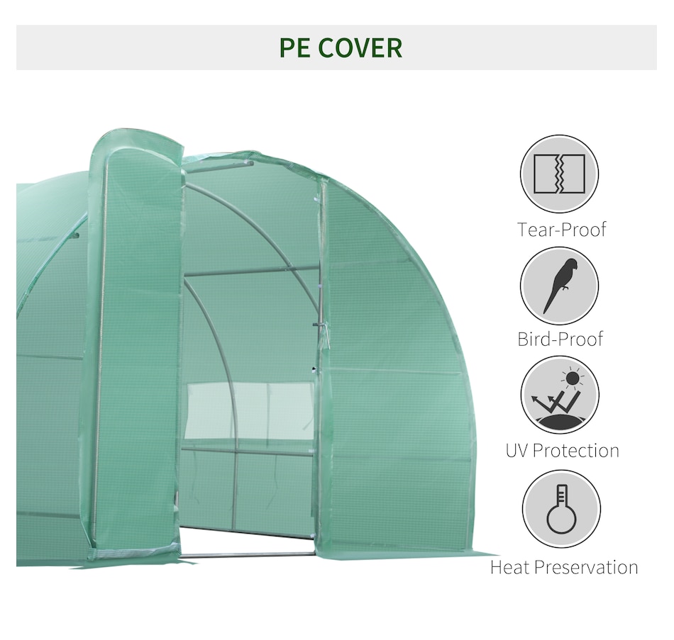 Image 965018_ALTMORE3.jpg, Product 965-018 / Price $289.99, Outsunny 20x10x6.6ft Walk-in Tunnel Greenhouse from Outsunny on TSC.ca's Home & Garden department