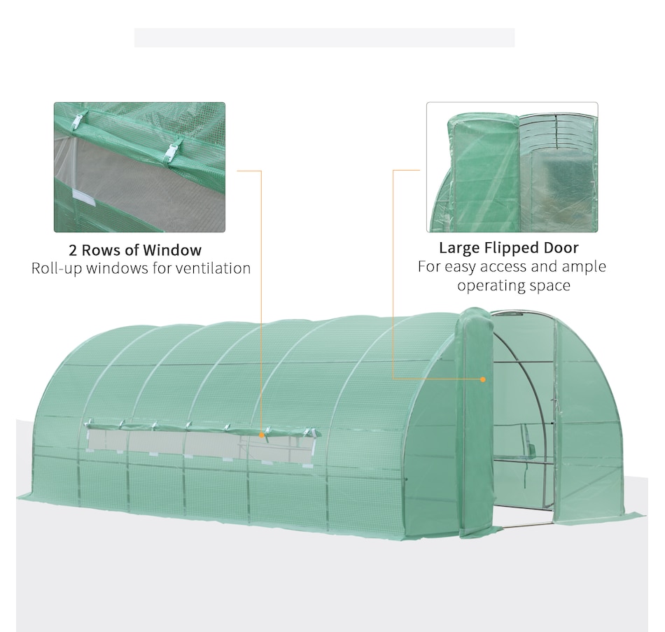 Image 965018_ALTMORE5.jpg, Product 965-018 / Price $289.99, Outsunny 20x10x6.6ft Walk-in Tunnel Greenhouse from Outsunny on TSC.ca's Home & Garden department
