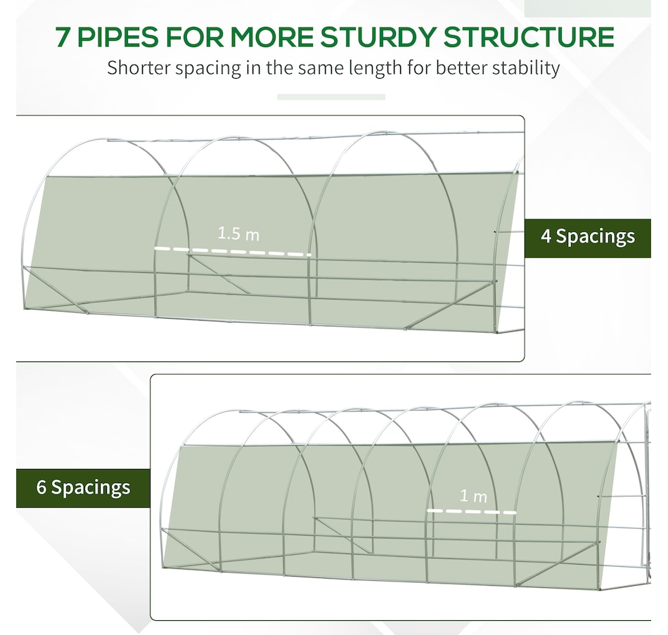 Image 965018_ALTMORE8.jpg, Product 965-018 / Price $289.99, Outsunny 20x10x6.6ft Walk-in Tunnel Greenhouse from Outsunny on TSC.ca's Home & Garden department