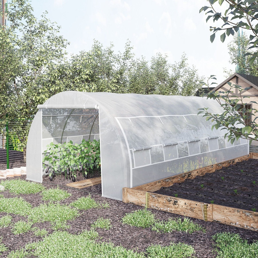 Image 965022_ALTMORE1.jpg, Product 965-022 / Price $266.99, Outsunny 20'x10'x6' Large Walk-in Greenhouse from Outsunny on TSC.ca's Home & Garden department