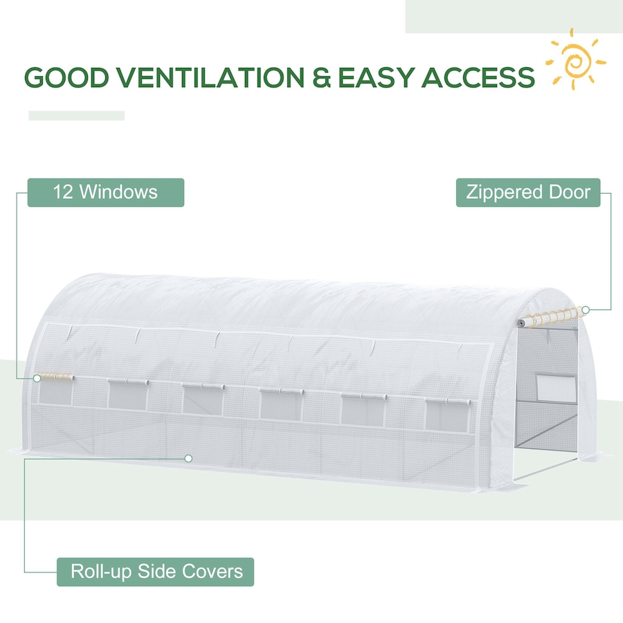Image 965022_ALTMORE11.jpg, Product 965-022 / Price $246.99, Outsunny 20'x10'x6' Large Walk-in Greenhouse from Outsunny on TSC.ca's Home & Garden department