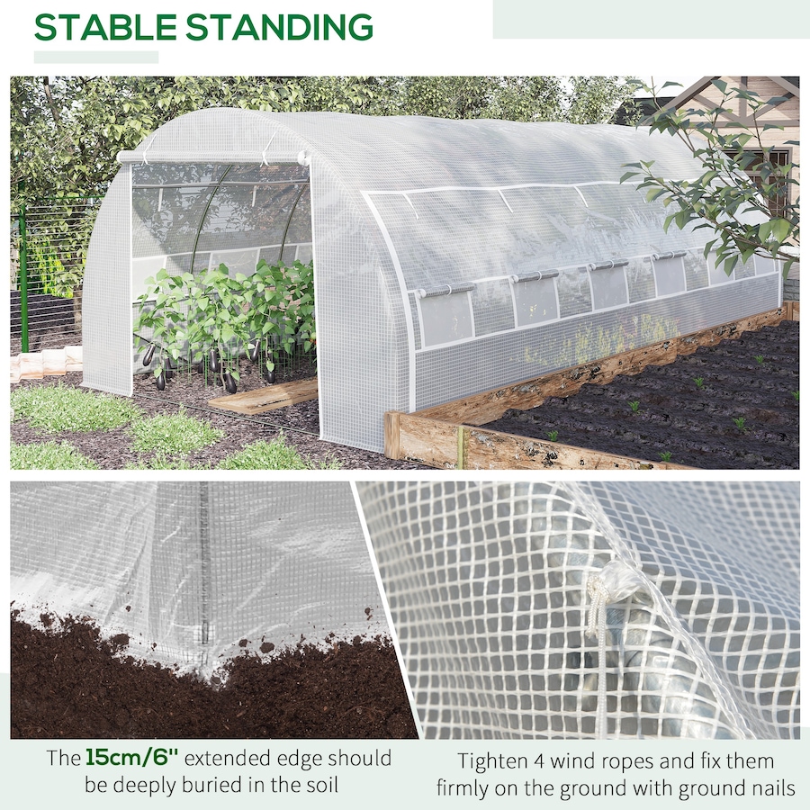 Image 965022_ALTMORE12.jpg, Product 965-022 / Price $246.99, Outsunny 20'x10'x6' Large Walk-in Greenhouse from Outsunny on TSC.ca's Home & Garden department