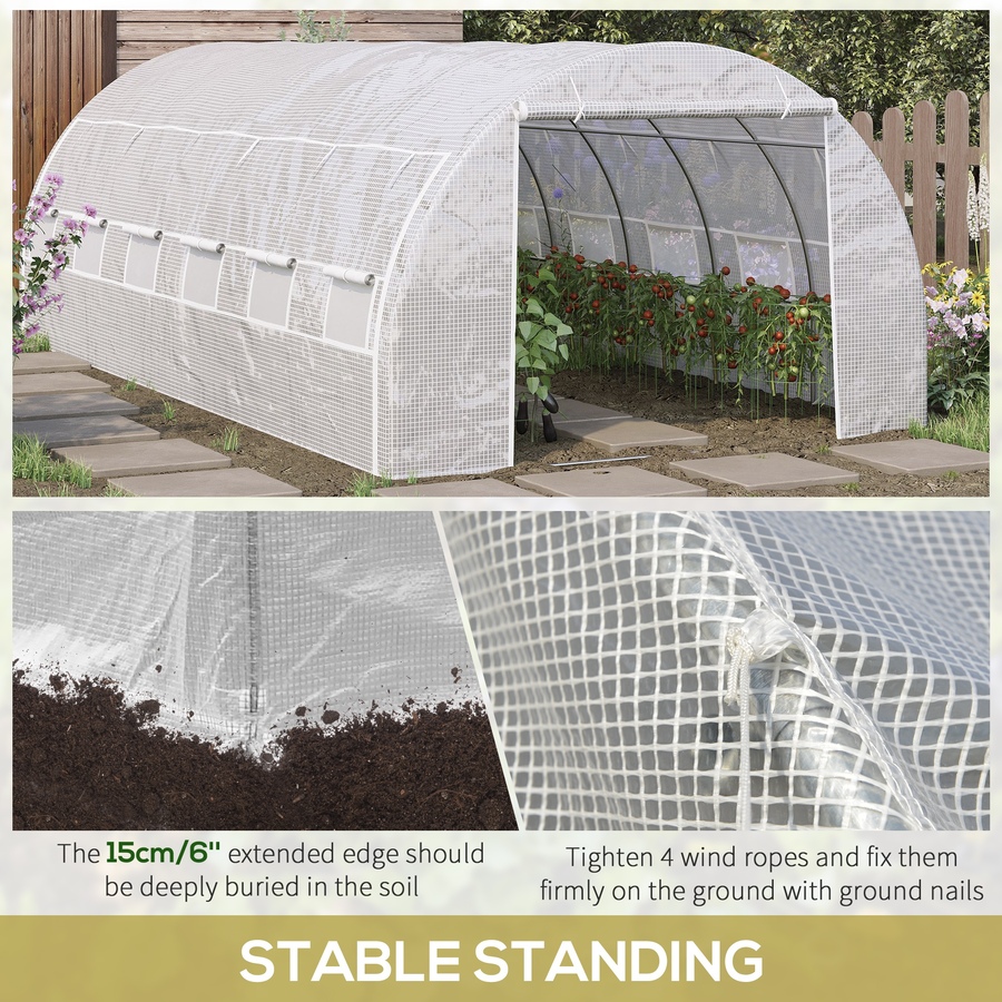 Image 965022_ALTMORE5.jpg, Product 965-022 / Price $266.99, Outsunny 20'x10'x6' Large Walk-in Greenhouse from Outsunny on TSC.ca's Home & Garden department