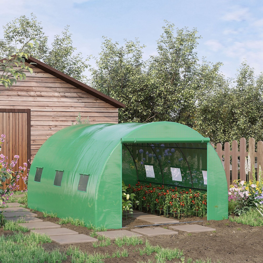 Image 965023_ALTMORE1.jpg, Product 965-023 / Price $139.99, Outsunny Walk-in Polytunnel Greenhouse, Outdoor Garden Tunnel Greenhouse from Outsunny on TSC.ca's Home & Garden department