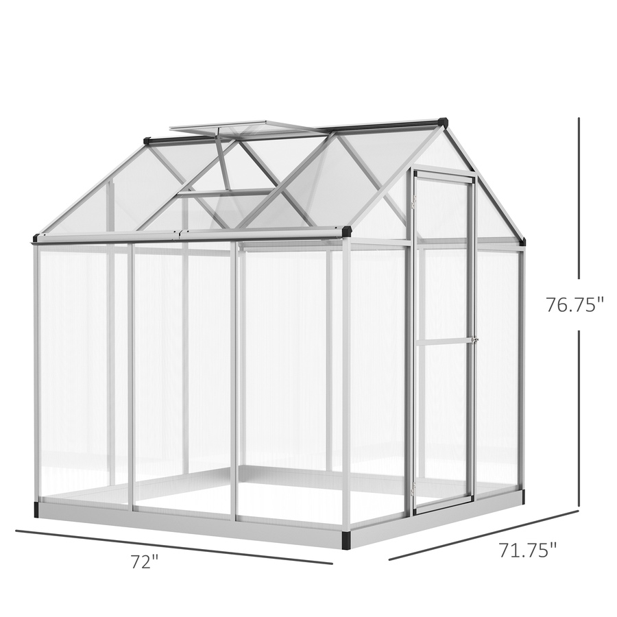 Image 965027_ALTMORE10.jpg, Product 965-027 / Price $299.99 - $439.99, Outsunny 8' x 6' Portable Outdoor Walk-In Garden Greenhouse w/ Roof Vent from Outsunny on TSC.ca's Home & Garden department