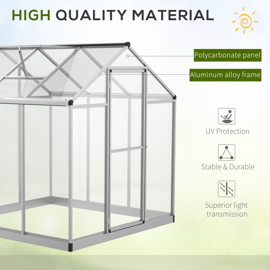 Image 965027_ALTMORE11.jpg, Product 965-027 / Price $299.99 - $439.99, Outsunny 8' x 6' Portable Outdoor Walk-In Garden Greenhouse w/ Roof Vent from Outsunny on TSC.ca's Home & Garden department
