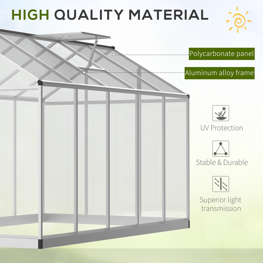 Image 965027_ALTMORE18.jpg, Product 965-027 / Price $299.99 - $439.99, Outsunny 8' x 6' Portable Outdoor Walk-In Garden Greenhouse w/ Roof Vent from Outsunny on TSC.ca's Home & Garden department