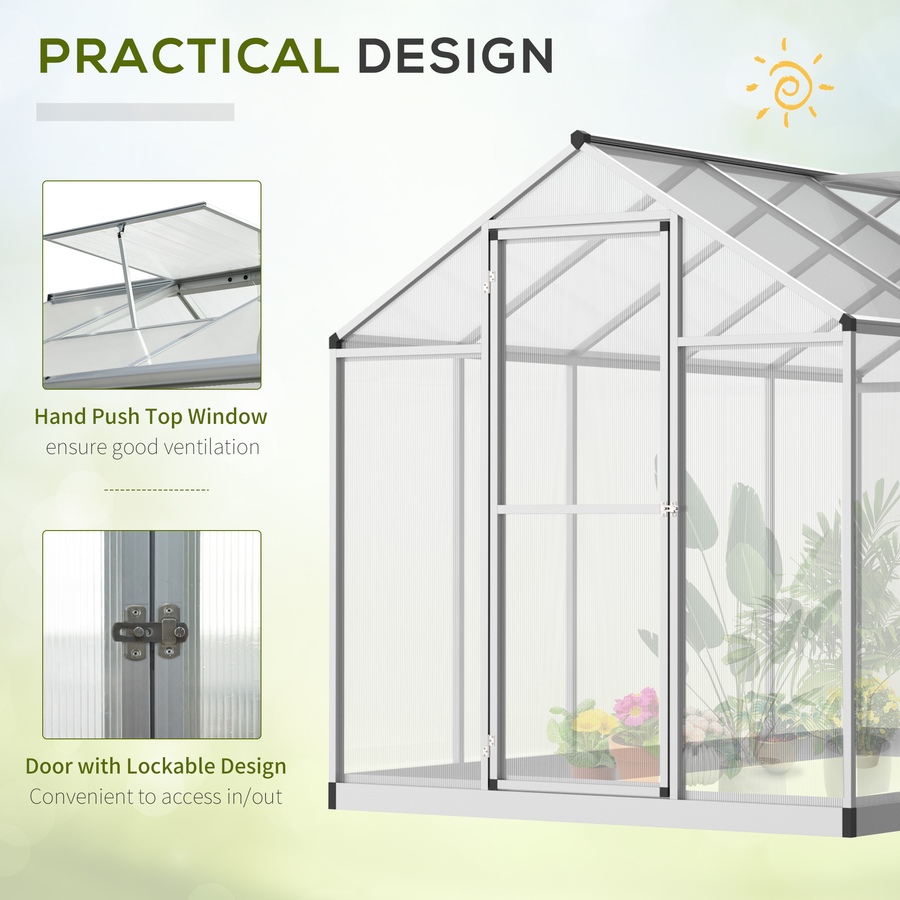 Image 965027_ALTMORE19.jpg, Product 965-027 / Price $299.99 - $439.99, Outsunny 8' x 6' Portable Outdoor Walk-In Garden Greenhouse w/ Roof Vent from Outsunny on TSC.ca's Home & Garden department