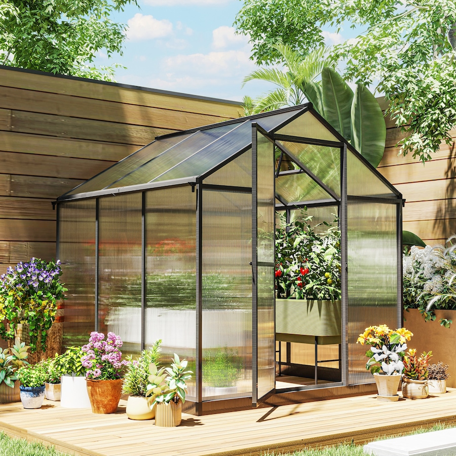Image 965027_ALTMORE22.jpg, Product 965-027 / Price $299.99 - $439.99, Outsunny 8' x 6' Portable Outdoor Walk-In Garden Greenhouse w/ Roof Vent from Outsunny on TSC.ca's Home & Garden department