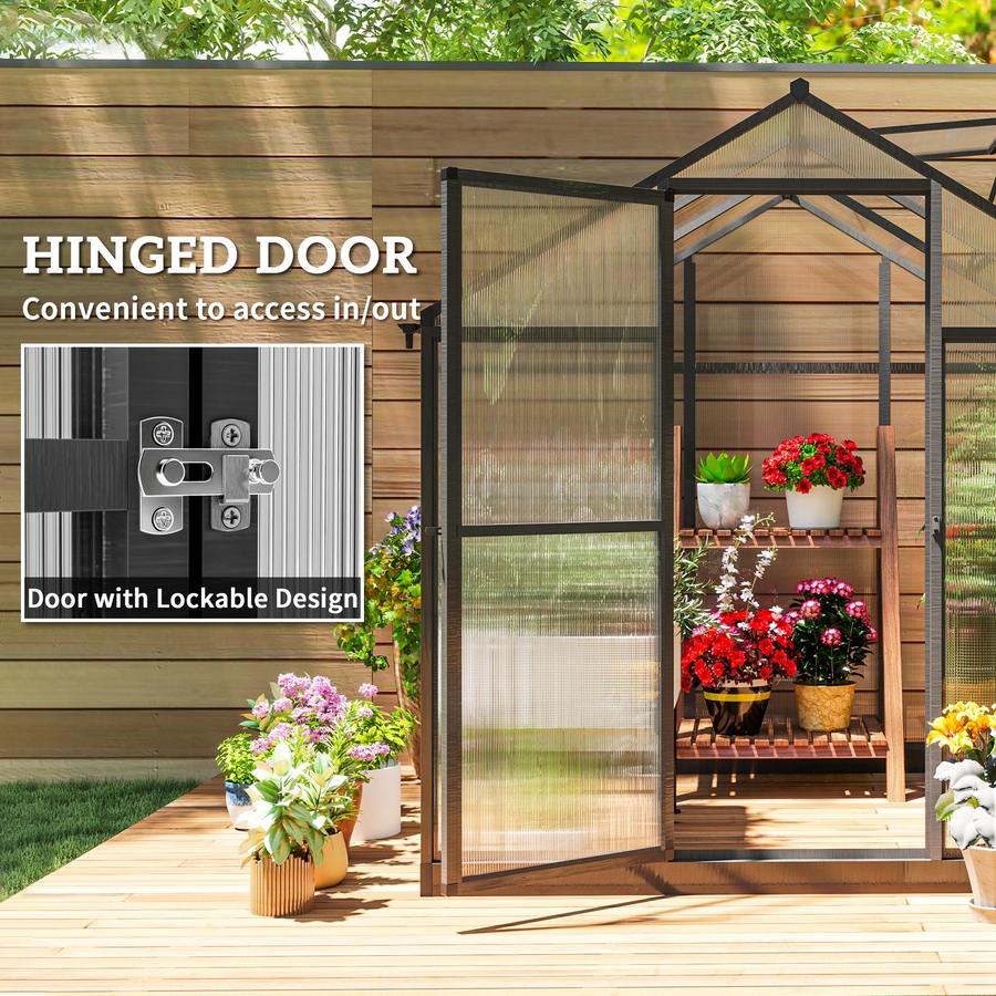Image 965027_ALTMORE25.jpg, Product 965-027 / Price $299.99 - $439.99, Outsunny 8' x 6' Portable Outdoor Walk-In Garden Greenhouse w/ Roof Vent from Outsunny on TSC.ca's Home & Garden department