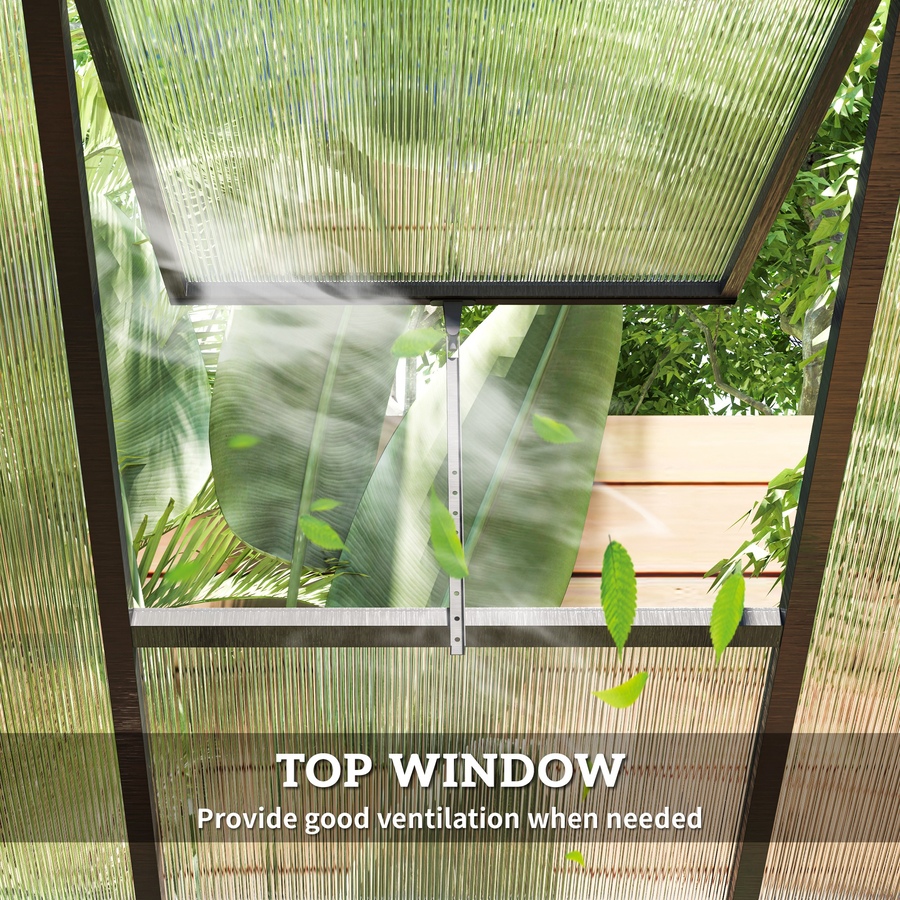 Image 965027_ALTMORE27.jpg, Product 965-027 / Price $299.99 - $439.99, Outsunny 8' x 6' Portable Outdoor Walk-In Garden Greenhouse w/ Roof Vent from Outsunny on TSC.ca's Home & Garden department