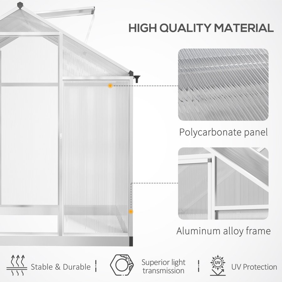 Image 965027_ALTMORE3.jpg, Product 965-027 / Price $299.99 - $439.99, Outsunny 8' x 6' Portable Outdoor Walk-In Garden Greenhouse w/ Roof Vent from Outsunny on TSC.ca's Home & Garden department