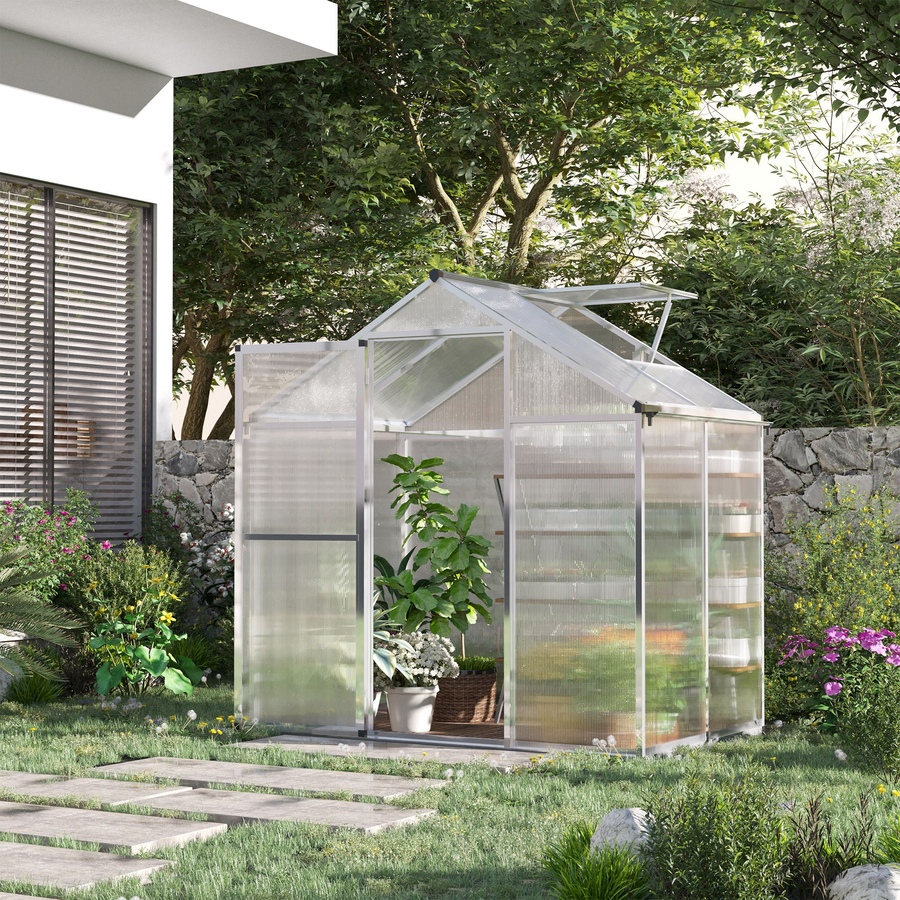 Image 965027_ALTMORE30.jpg, Product 965-027 / Price $299.99 - $439.99, Outsunny 8' x 6' Portable Outdoor Walk-In Garden Greenhouse w/ Roof Vent from Outsunny on TSC.ca's Home & Garden department