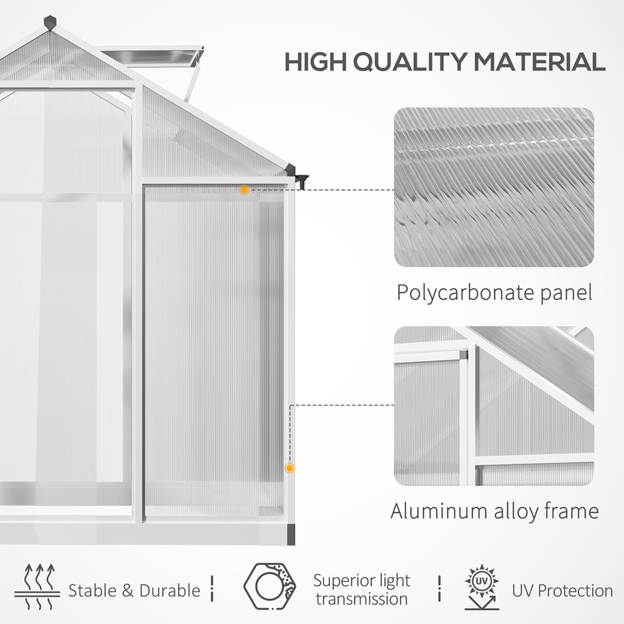 Image 965027_ALTMORE32.jpg, Product 965-027 / Price $299.99 - $439.99, Outsunny 8' x 6' Portable Outdoor Walk-In Garden Greenhouse w/ Roof Vent from Outsunny on TSC.ca's Home & Garden department