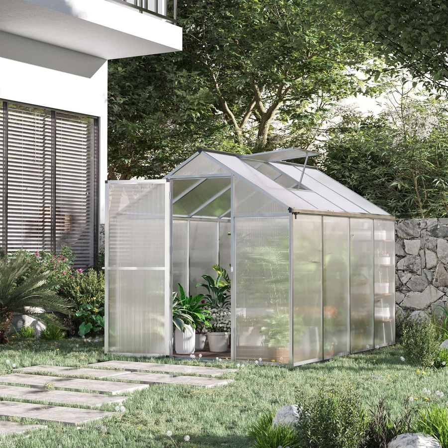 Image 965027_ALTMORE37.jpg, Product 965-027 / Price $299.99 - $439.99, Outsunny 8' x 6' Portable Outdoor Walk-In Garden Greenhouse w/ Roof Vent from Outsunny on TSC.ca's Home & Garden department