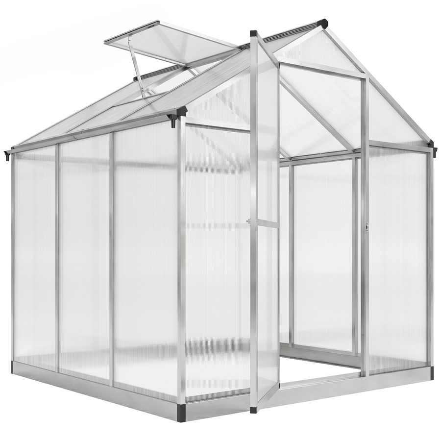 Image 965027_ST01.jpg, Product 965-027 / Price $299.99 - $439.99, Outsunny 8' x 6' Portable Outdoor Walk-In Garden Greenhouse w/ Roof Vent from Outsunny on TSC.ca's Home & Garden department