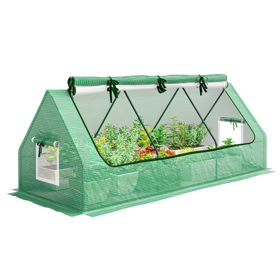 Image 965040.jpg, Product 965-040 / Price $69.99, Outsunny Portable Mini Greenhouse with Mesh Windows, 94.5" x 35.4" x 35.4" from Outsunny on TSC.ca's Home & Garden department