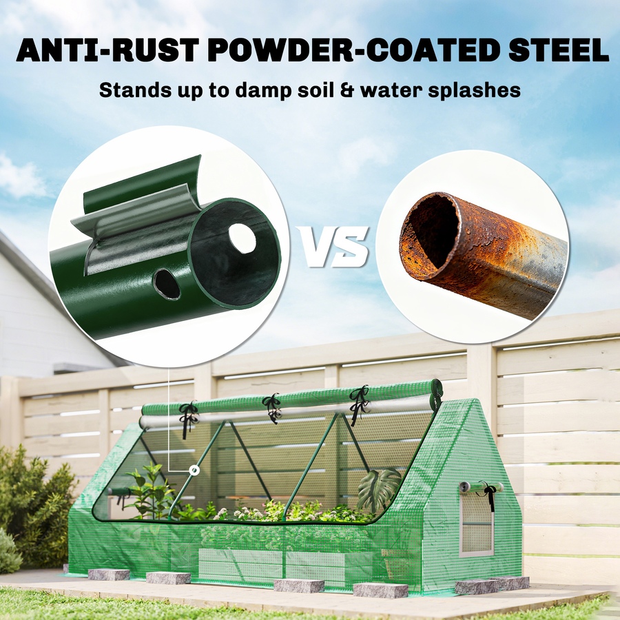 Image 965040_ALTMORE14.jpg, Product 965-040 / Price $69.99, Outsunny Portable Mini Greenhouse with Mesh Windows, 94.5" x 35.4" x 35.4" from Outsunny on TSC.ca's Home & Garden department