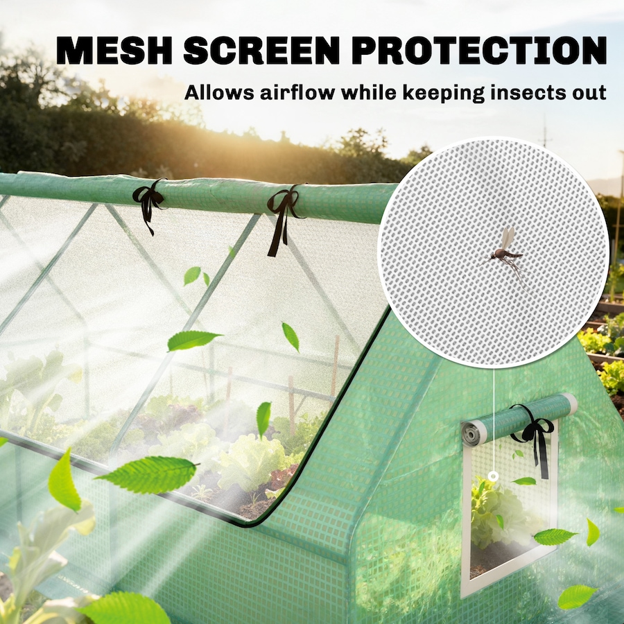 Image 965040_ALTMORE16.jpg, Product 965-040 / Price $69.99, Outsunny Portable Mini Greenhouse with Mesh Windows, 94.5" x 35.4" x 35.4" from Outsunny on TSC.ca's Home & Garden department