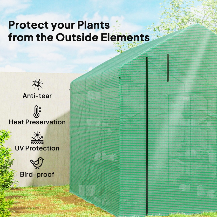 Image 965042_ALTMORE12.jpg, Product 965-042 / Price $149.99, Outsunny 8' x 6' x 7' Portable Walk-In Greenhouse Hot House from Outsunny on TSC.ca's Home & Garden department