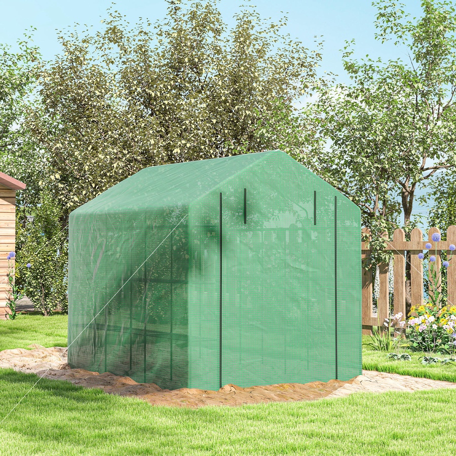 Image 965042_ALTMORE16.jpg, Product 965-042 / Price $149.99, Outsunny 8' x 6' x 7' Portable Walk-In Greenhouse Hot House from Outsunny on TSC.ca's Home & Garden department
