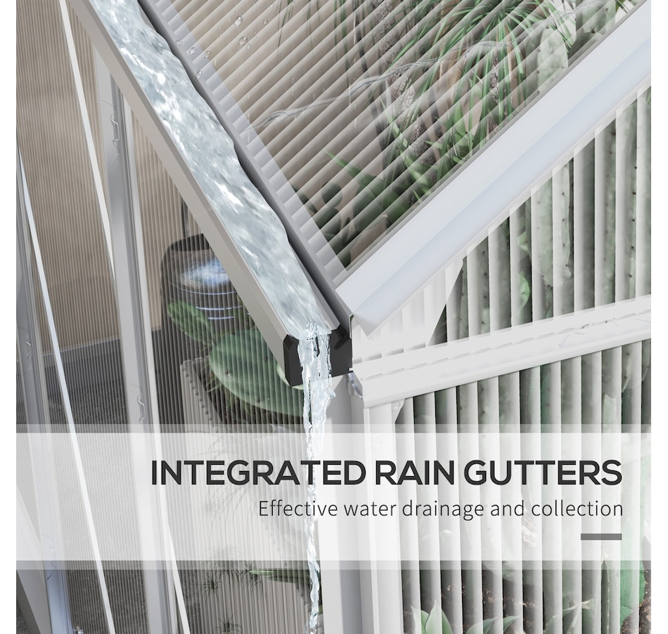 Image 965045_ALTMORE6.jpg, Product 965-045 / Price $369.99, Outsunny 6' x 6' Walk-In Polycarbonate Greenhouse with Foundation Window from Outsunny on TSC.ca's Home & Garden department