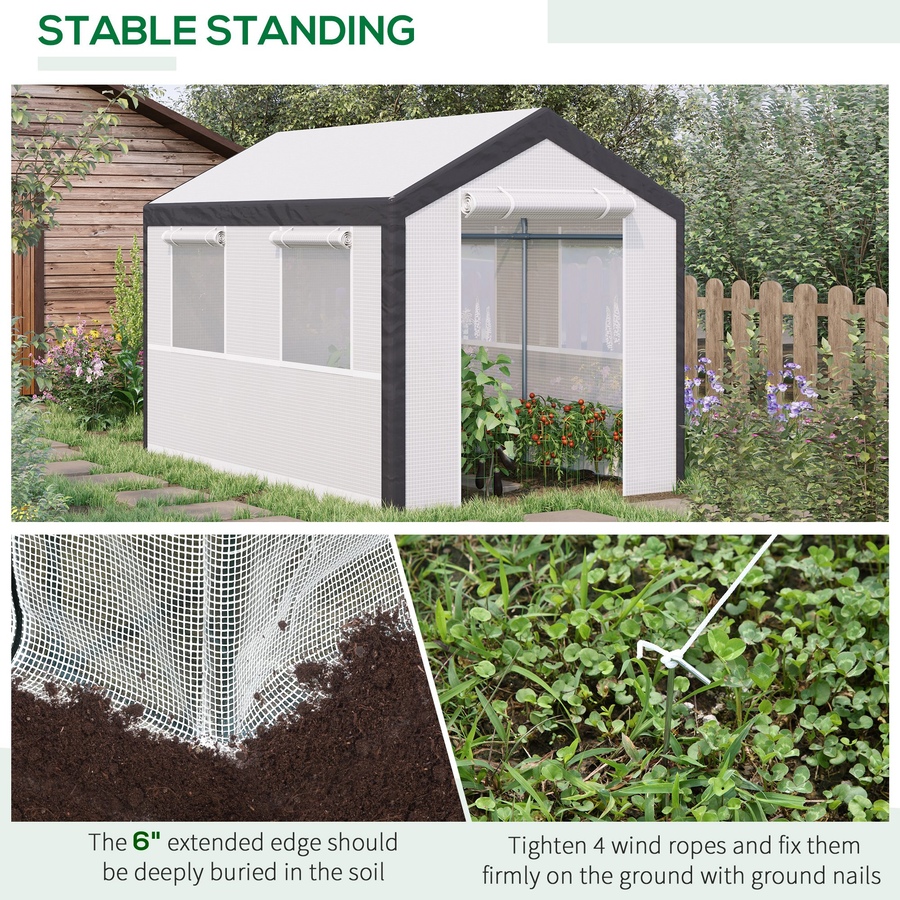 Image 965046_ALTMORE5.jpg, Product 965-046 / Price $216.99, Outsunny 6.6' x 10' x 7' Heavy Duty Walk-In Greenhouse from Outsunny on TSC.ca's Home & Garden department