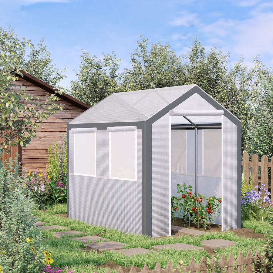Image 965050_ALTMORE1.jpg, Product 965-050 / Price $199.99, Outsunny 8' x 6' x 7.5' Heavy-duty Walk-in Greenhouse from Outsunny on TSC.ca's Home & Garden department