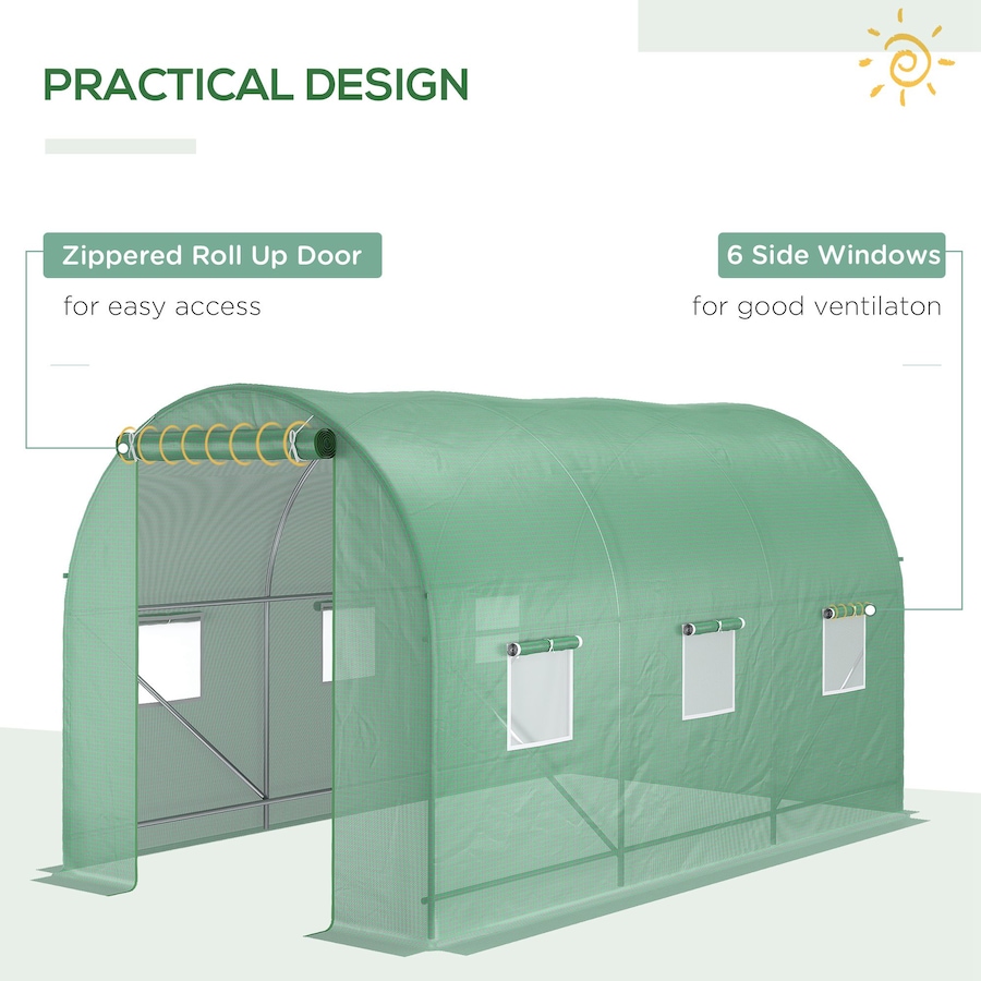 Image 965051_ALTMORE5.jpg, Product 965-051 / Price $109.99, Outsunny 11.5' x 6.6' x 6.6' Walk-in Tunnel Greenhouse from Outsunny on TSC.ca's Home & Garden department