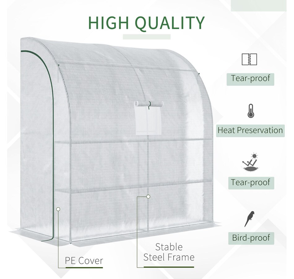 Image 965054_ALTMORE3.jpg, Product 965-054 / Price $79.99, Outsunny 7' x 3' x 7' Walk-In Greenhouse, Plant Gardening Green House from Outsunny on TSC.ca's Home & Garden department