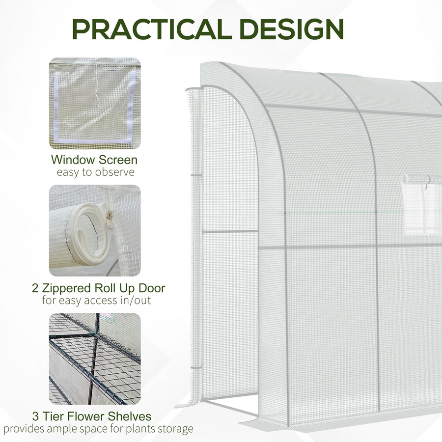 Image 965054_ALTMORE5.jpg, Product 965-054 / Price $67.99, Outsunny 7' x 3' x 7' Walk-In Greenhouse, Plant Gardening Green House from Outsunny on TSC.ca's Home & Garden department