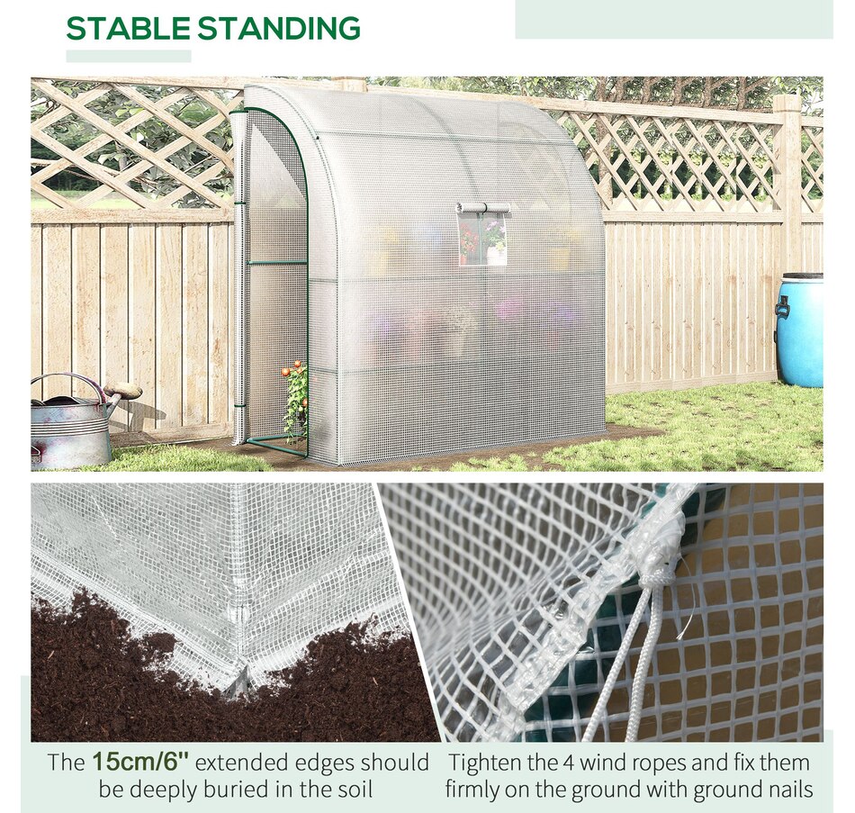 Image 965054_ALTMORE6.jpg, Product 965-054 / Price $79.99, Outsunny 7' x 3' x 7' Walk-In Greenhouse, Plant Gardening Green House from Outsunny on TSC.ca's Home & Garden department