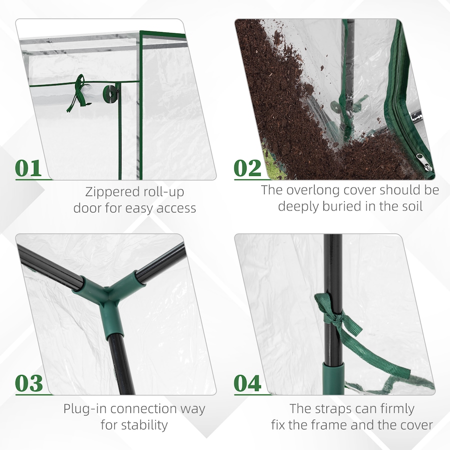 Image 965056_ALTMORE4.jpg, Product 965-056 / Price $41.99, Outsunny 40"L x 20"W x 59"H Walk-in Garden Greenhouse from Outsunny on TSC.ca's Home & Garden department