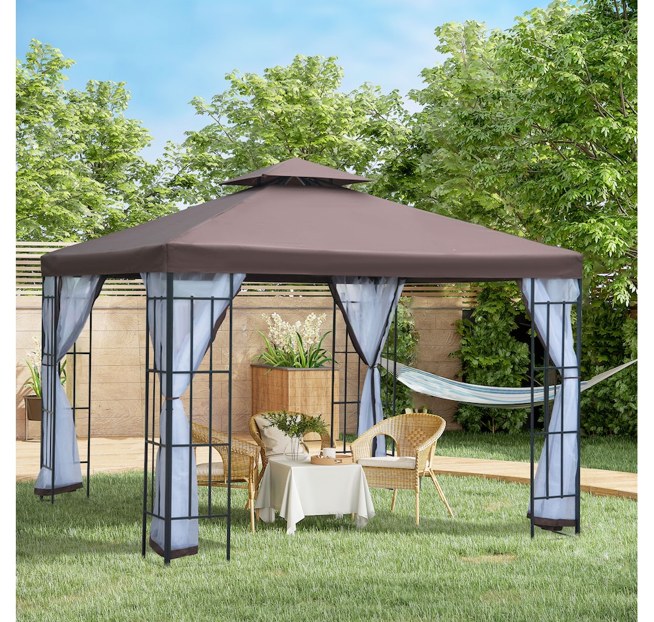 Image 965057_ALTMORE1.jpg, Product 965-057 / Price $274.99, Outsunny 10'x10' Garden Gazebo from Outsunny on TSC.ca's Home & Garden department