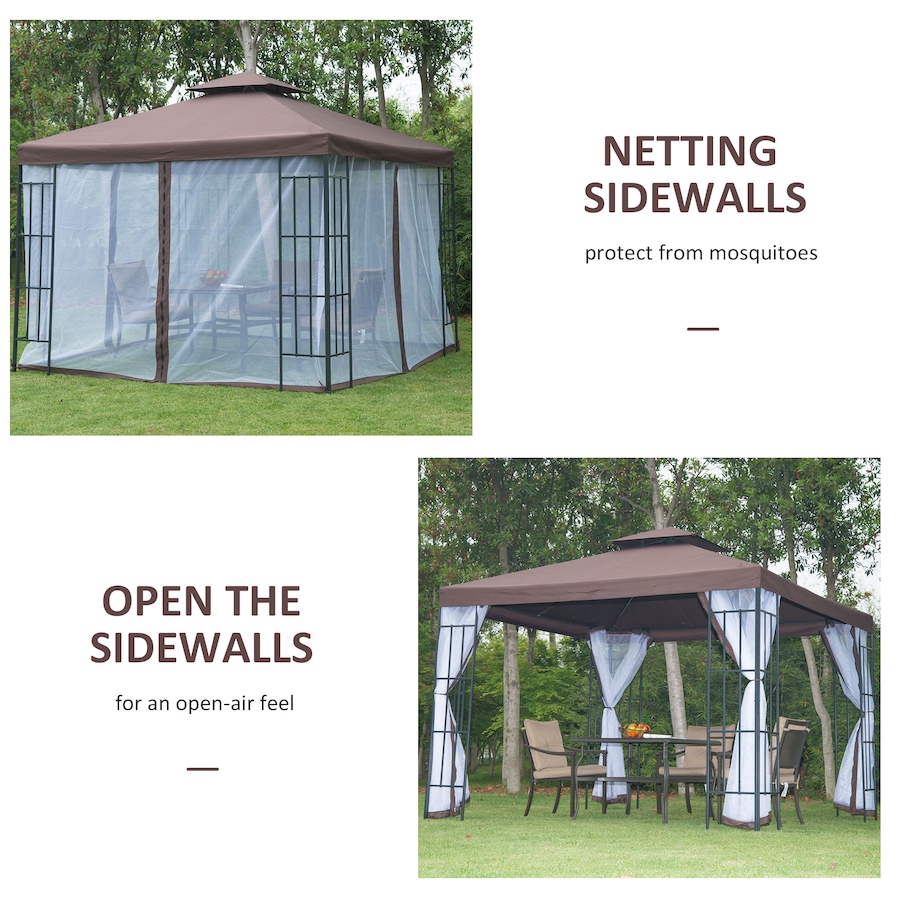 Image 965057_ALTMORE5.jpg, Product 965-057 / Price $309.99, Outsunny 10'x10' Garden Gazebo from Outsunny on TSC.ca's Home & Garden department