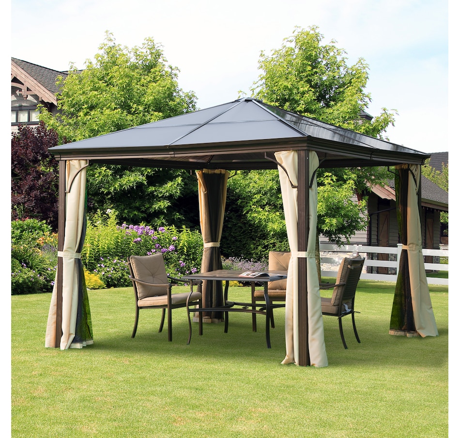 Image 965064_ALTMORE1.jpg, Product 965-064 / Price $869.99, Outsunny 10 x 10 ft Hard Top Gazebo Canopy from Outsunny on TSC.ca's Home & Garden department