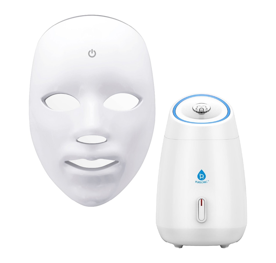 Image 965678.jpg, Product 965-678 / Price $205.23, 7-in-1 LED Light Therapy Face Mask & Pursonic Facial Steamer Hot Mist Moisturizing Spa Bundle from Pursonic on TSC.ca's Beauty department