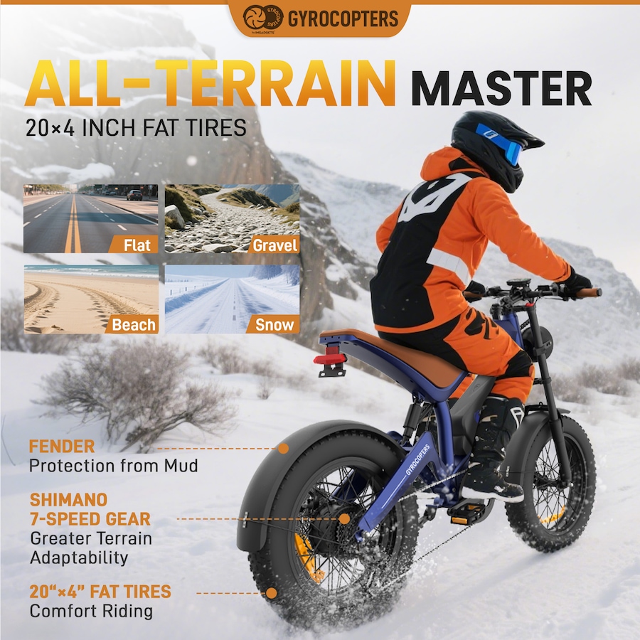 Image 965721_ALTMORE1.jpg, Product 965-721 / Price $1,599.99, Gyrocopters Ocean Mountain E-Bike | Up to 115km PAS Range | Triple-Suspension from Gyrocopters on TSC.ca's Health & Fitness department