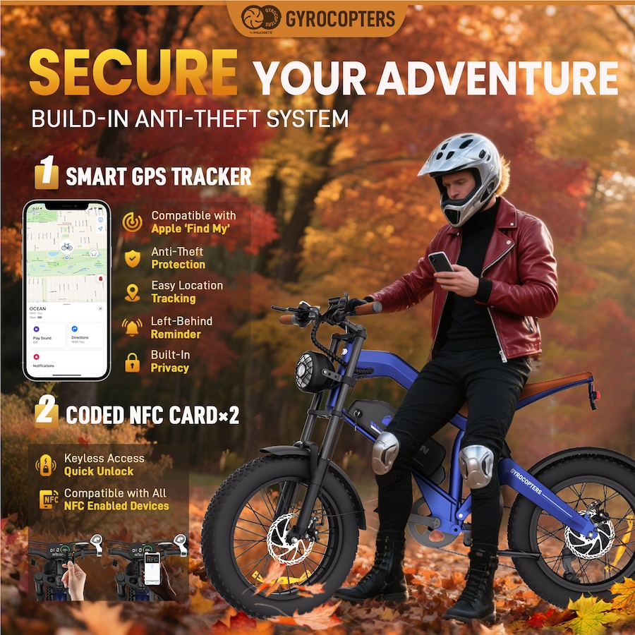Image 965721_ALTMORE4.jpg, Product 965-721 / Price $1,599.99, Gyrocopters Ocean Mountain E-Bike | Up to 115km PAS Range | Triple-Suspension from Gyrocopters on TSC.ca's Health & Fitness department
