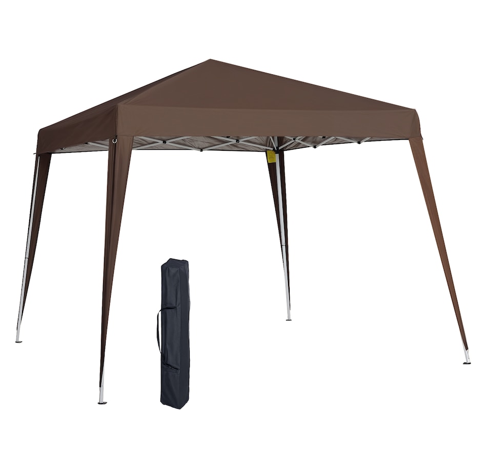 Image 965746.jpg, Product 965-746 / Price $89.99, Outsunny 8' x 8' Pop Up Canopy Foldable Outdoor Canopy Tent w/ Bag, Coffee from Outsunny on TSC.ca's Home & Garden department