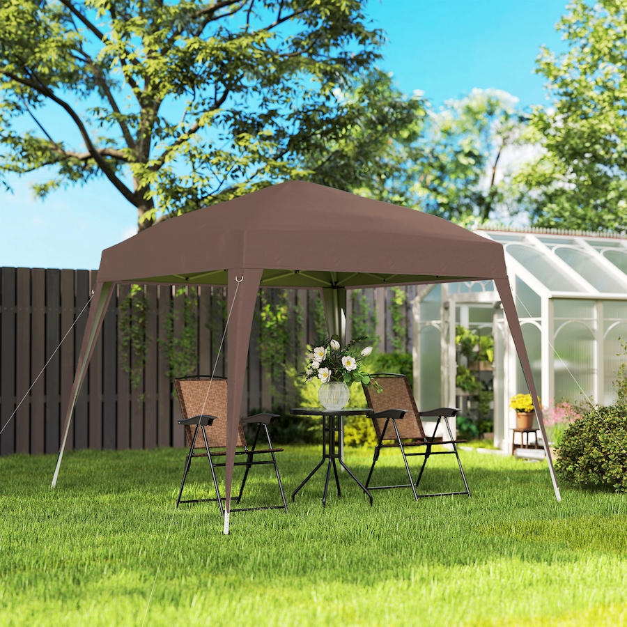 Image 965746_ALTMORE1.jpg, Product 965-746 / Price $89.99, Outsunny 8' x 8' Pop Up Canopy Foldable Outdoor Canopy Tent w/ Bag, Coffee from Outsunny on TSC.ca's Home & Garden department