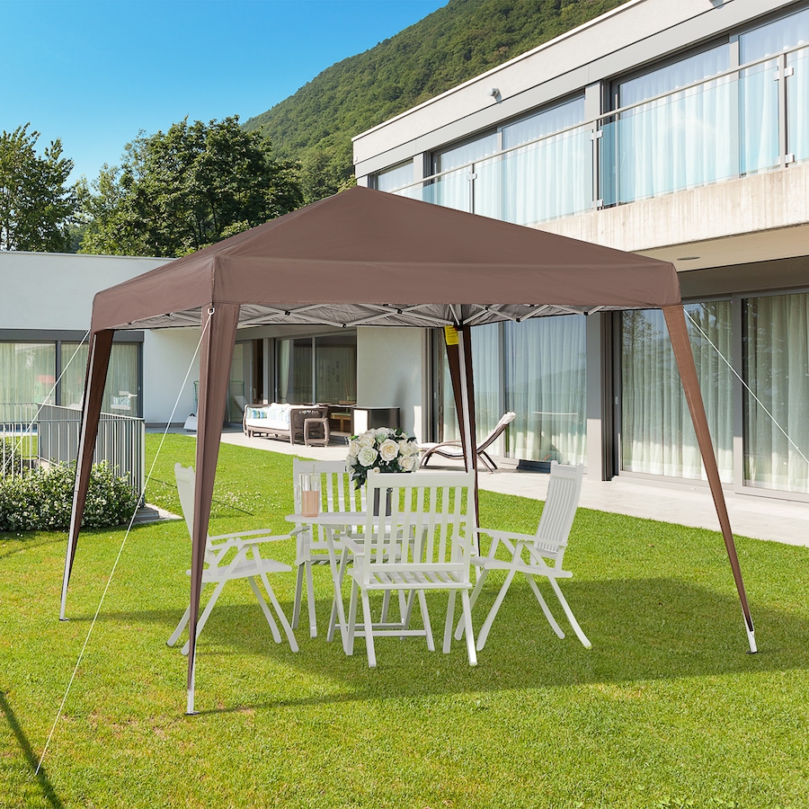 Image 965746_ALTMORE7.jpg, Product 965-746 / Price $89.99, Outsunny 8' x 8' Pop Up Canopy Foldable Outdoor Canopy Tent w/ Bag, Coffee from Outsunny on TSC.ca's Home & Garden department