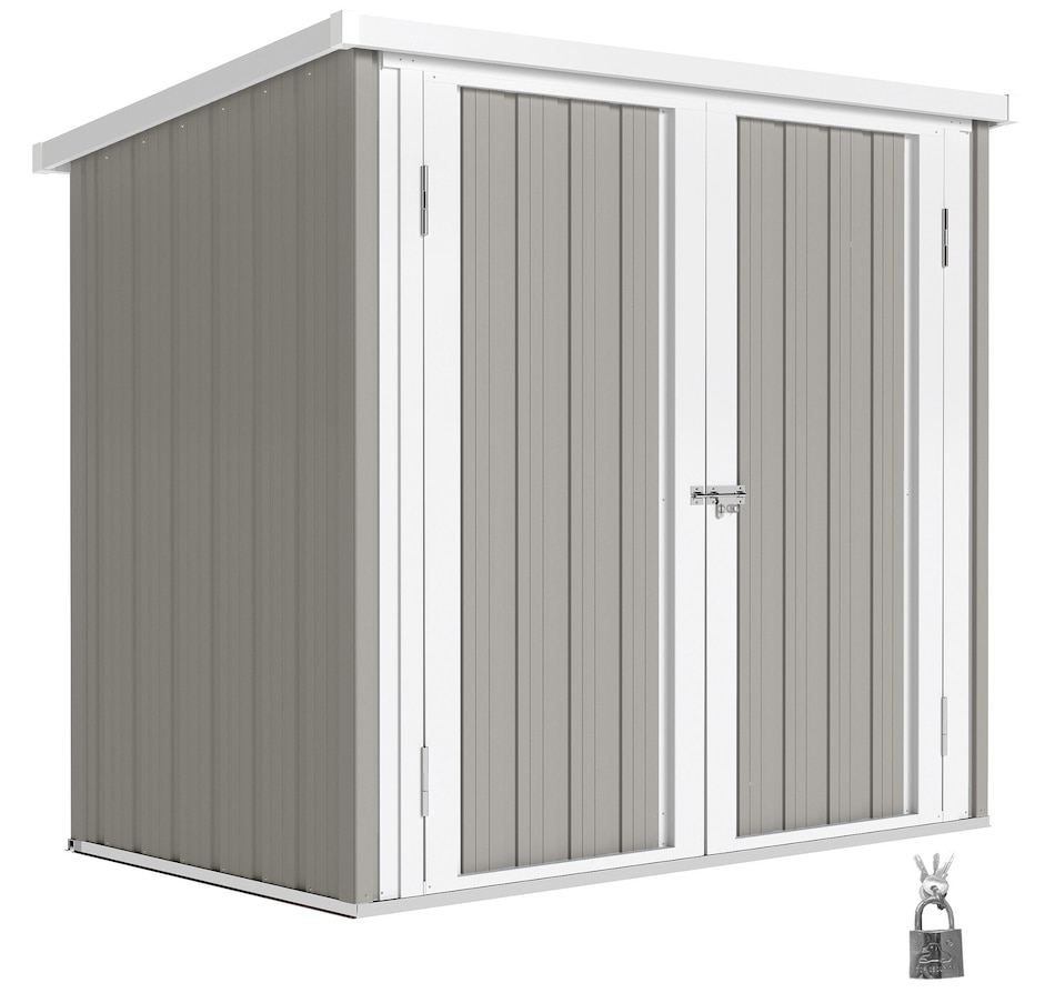 Image 965749.jpg, Product 965-749 / Price $179.99, Outsunny 5' x 3' Metal Garden Storage Shed Tool House with Double Doors from Outsunny on TSC.ca's Home & Garden department
