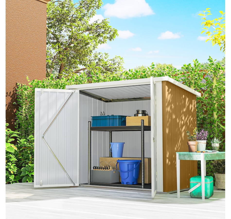 Image 965753_ALTMORE1.jpg, Product 965-753 / Price $199.99, Outsunny 5' x 3' Metal Garden Storage Shed Tool House with Double Doors from Outsunny on TSC.ca's Home & Garden department