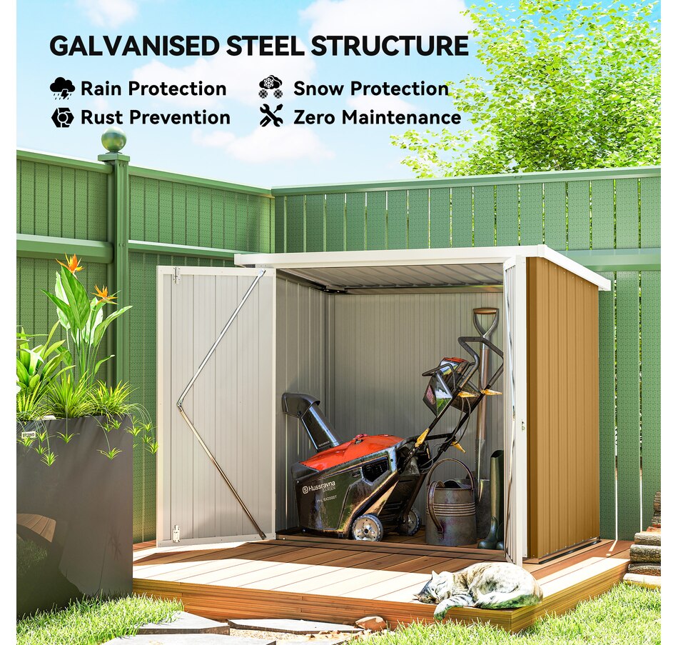 Image 965753_ALTMORE3.jpg, Product 965-753 / Price $199.99, Outsunny 5' x 3' Metal Garden Storage Shed Tool House with Double Doors from Outsunny on TSC.ca's Home & Garden department