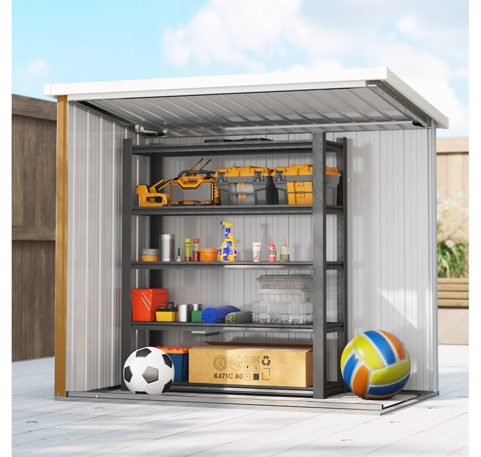 Image 965753_ALTMORE6.jpg, Product 965-753 / Price $199.99, Outsunny 5' x 3' Metal Garden Storage Shed Tool House with Double Doors from Outsunny on TSC.ca's Home & Garden department