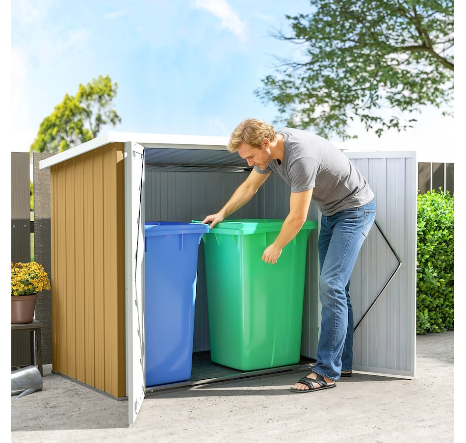 Image 965753_ALTMORE8.jpg, Product 965-753 / Price $199.99, Outsunny 5' x 3' Metal Garden Storage Shed Tool House with Double Doors from Outsunny on TSC.ca's Home & Garden department