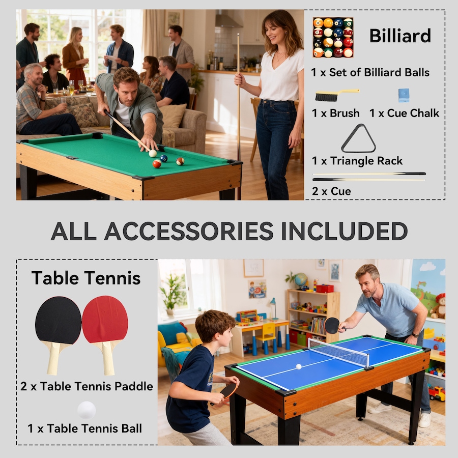 Image 965754_ALTMORE5.jpg, Product 965-754 / Price $209.99, Soozier 5-in-1 Multi Game Table, 53 in Combo Game Table for Adults from Soozier on TSC.ca's Toys & Hobbies department